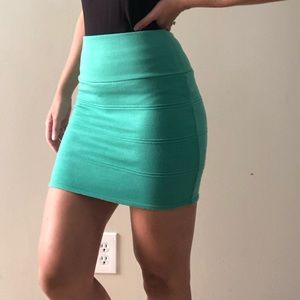 Cotton mini skirt